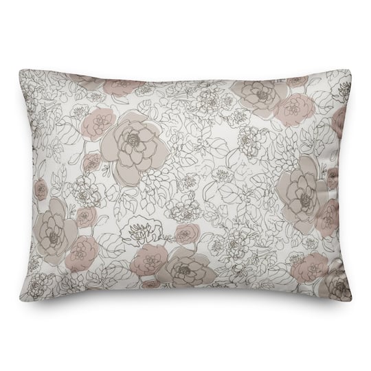 Multi Floral Throw Pillow